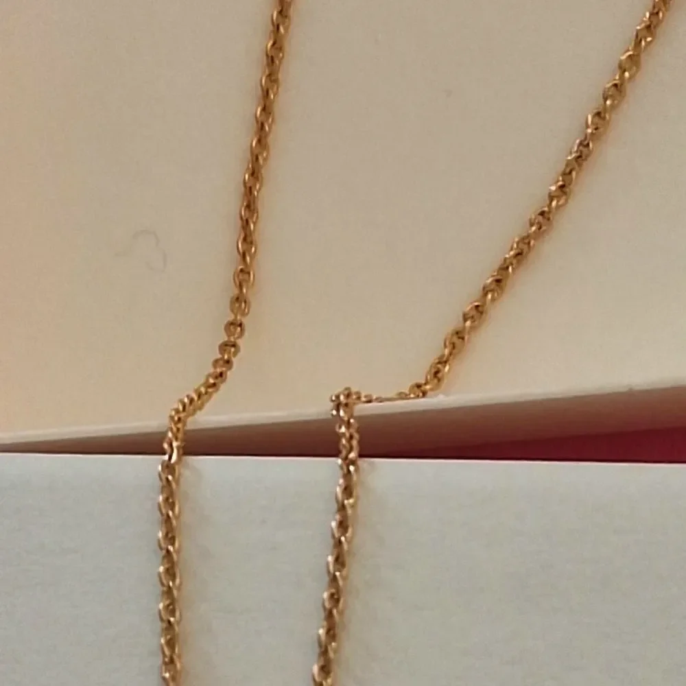 Trifari Circle Pendant Necklace Eternity Link Crystals on Goldtone Chain, Boxed